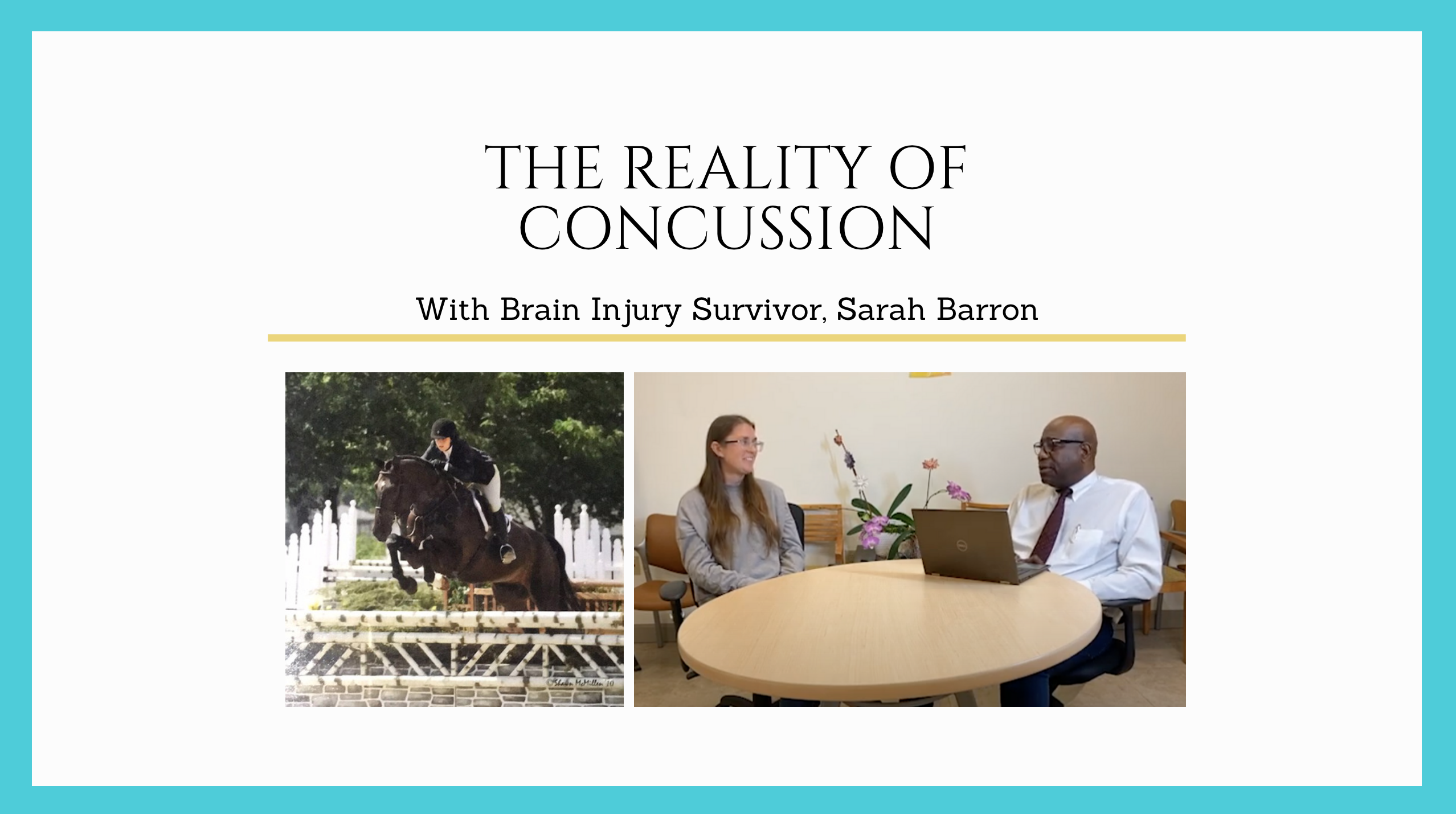 The Reality of Concussion